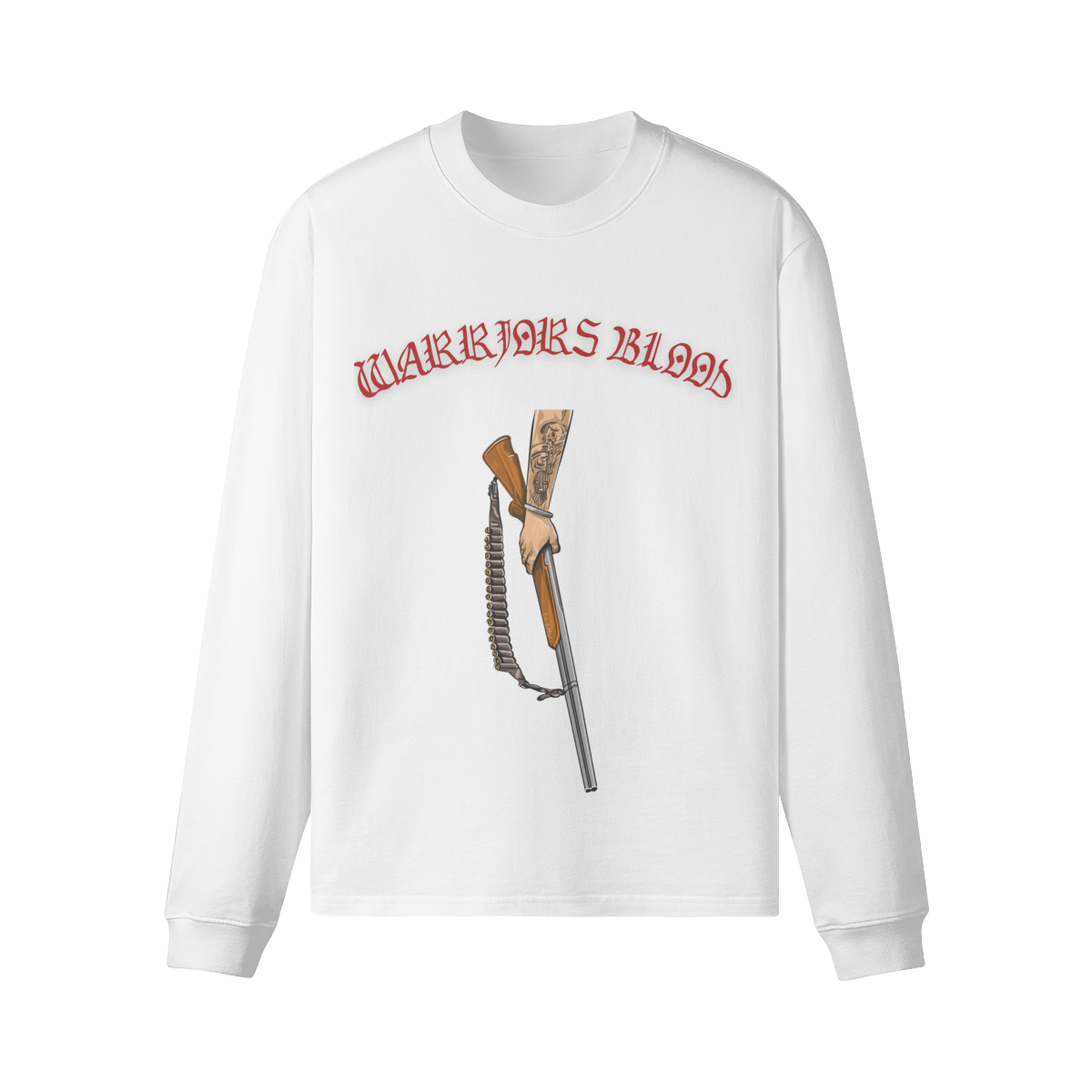 WB 12 Bore - 240GSM Unisex Crew Neck Loose Long Sleeve - WarriorsBlood